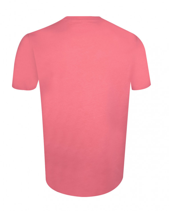 dos du Tee-shirt rose corail Light corol Buenuni Otago rugby coton Bio pour homme
