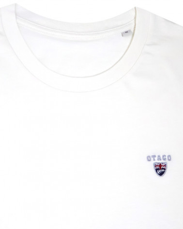 broderie du Tee-shirt ivoire Buenuni Otago rugby coton Bio pour homme