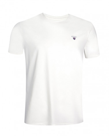 face du Tee-shirt ivoire Buenuni Otago rugby coton Bio pour homme