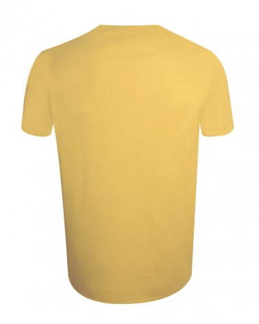 dos du Tee-shirt jaune moutarde sun yellow Buenuni Otago rugby coton Bio pour homme