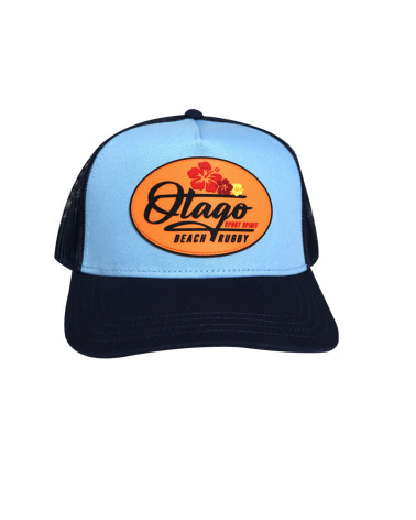 face de la Casquette Beachcap Otago rugby marine ciel