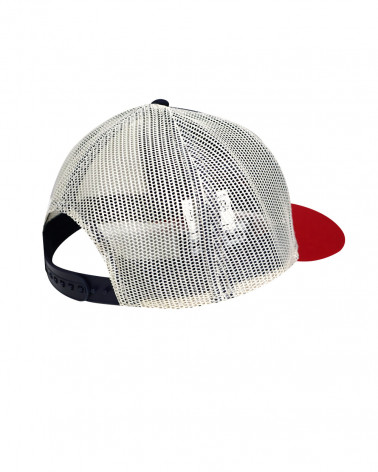 dos de la Casquette Tunicap Otago rugby bordeaux marine beige