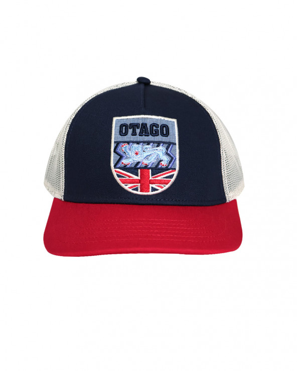 face de la Casquette Tunicap Otago rugby bordeaux marine beige