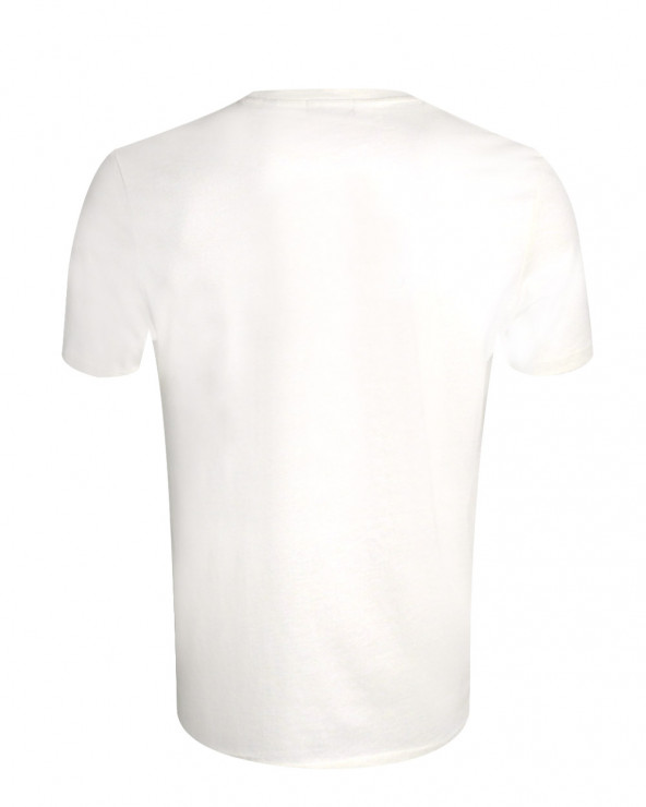 dos du Tee-shirt Everlandy ivoire Otago rugby coton Bio pour homme
