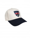 profil de la Casquette Cali écru et bleu marine Otago