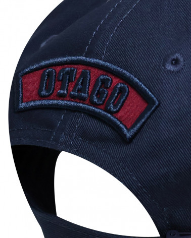 broderie dos de la Casquette Cali bleu marine et bordeaux Otago