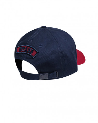dos de la Casquette Cali bleu marine et bordeaux Otago