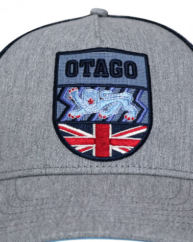 écusson de la Casquette Tunicap Otago rugby gris marine