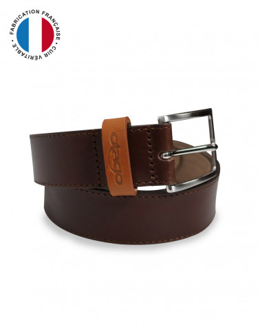 Ceinture en cuir marron Cajarc Otago pour homme