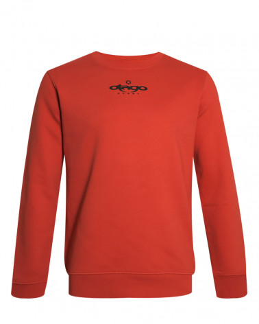 face du Sweat col rond PATREQ Otago rugby paprika pour homme