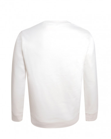 dos du Sweat col rond EVERLANDY Otago rugby ivoire pour homme