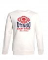 face du Sweat col rond EVERLANDY Otago rugby ivoire pour homme