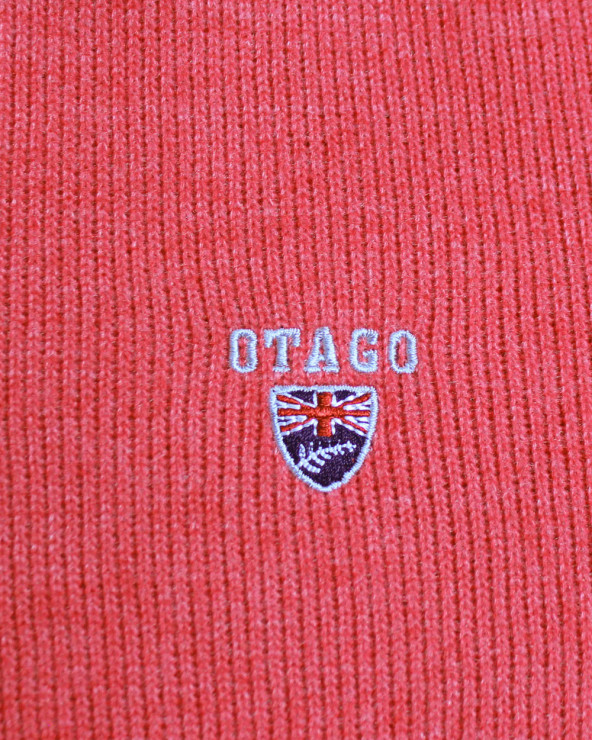 broderie du Polo manches longues pour homme 25POML1 Otago rugby corail JJ