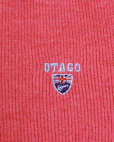 broderie du Polo manches longues pour homme 25POML1 Otago rugby corail JJ