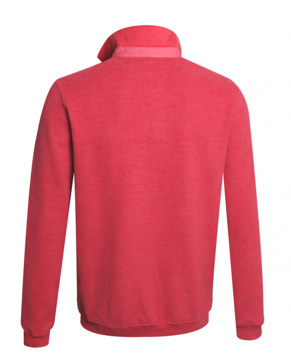 dos du Polo manches longues pour homme 25POML1 Otago rugby corail JJ