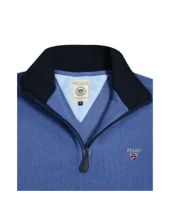 24SW7 SWEAT COL ZIP OTAGO BLEU LAVANDE