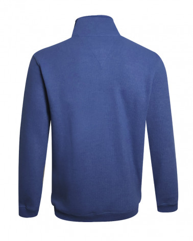 dos du Sweat bleu lavande col zippé pour homme 24SW7 Otago rugby