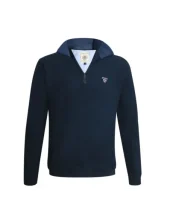 24SW7 SWEAT COL ZIP OTAGO BLEU MARINE