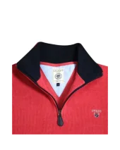 24SW7 SWEAT COL ZIP OTAGO CORAIL