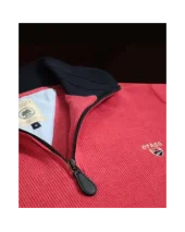 24SW7 SWEAT COL ZIP OTAGO CORAIL
