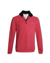 24SW7 SWEAT COL ZIP OTAGO CORAIL