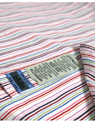 patte de la Chemise manches longues pour homme 295 Otago rayée multicolore