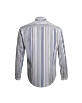 296 CHEMISE ML OTAGO RAYEE jaune / bleu 296 CHEMISE ML OTAGO RAYEE jaune / bleu