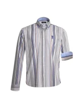 296 CHEMISE ML OTAGO RAYEE jaune / bleu 296 CHEMISE ML OTAGO RAYEE jaune / bleu