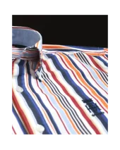 298 CHEMISE ML OTAGO RAYEE BLEU ROUGE ORANGE 298 CHEMISE ML OTAGO RAYEE BLEU ROUGE ORANGE