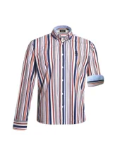 298 CHEMISE ML OTAGO RAYEE BLEU ROUGE ORANGE 298 CHEMISE ML OTAGO RAYEE BLEU ROUGE ORANGE
