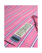 299 CHEMISE ML OTAGO CARREAUX ROSE / MARINE