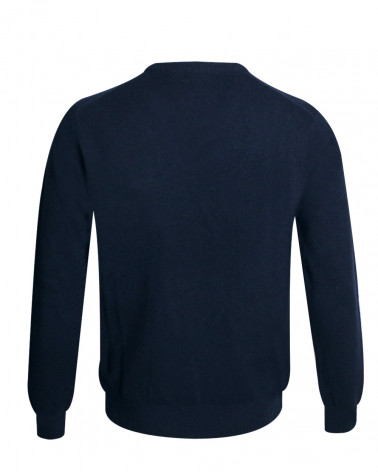 dos du Pull Buenos Aires col V Otago bleu marine pour homme