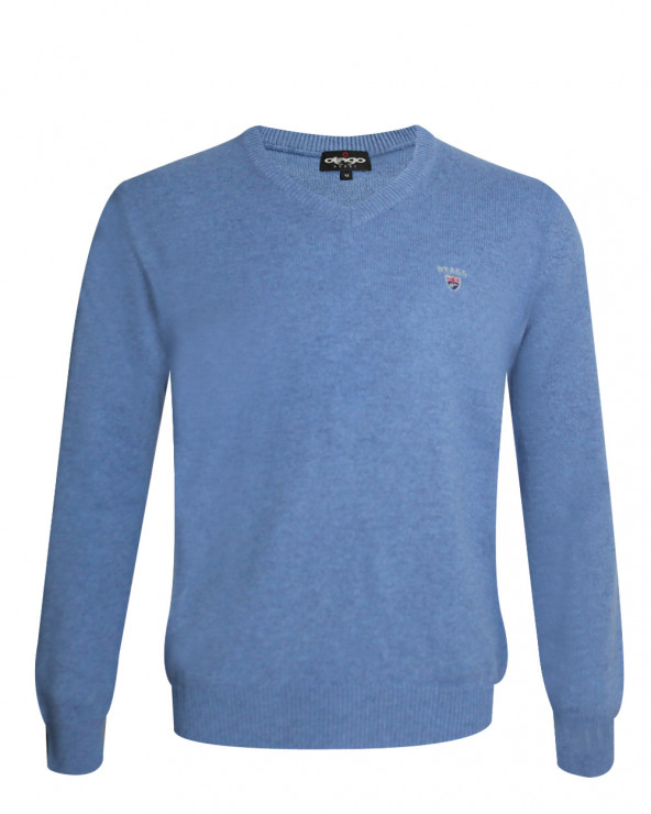 face du Pull col V bleu ciel homme Buenos Aires Otago