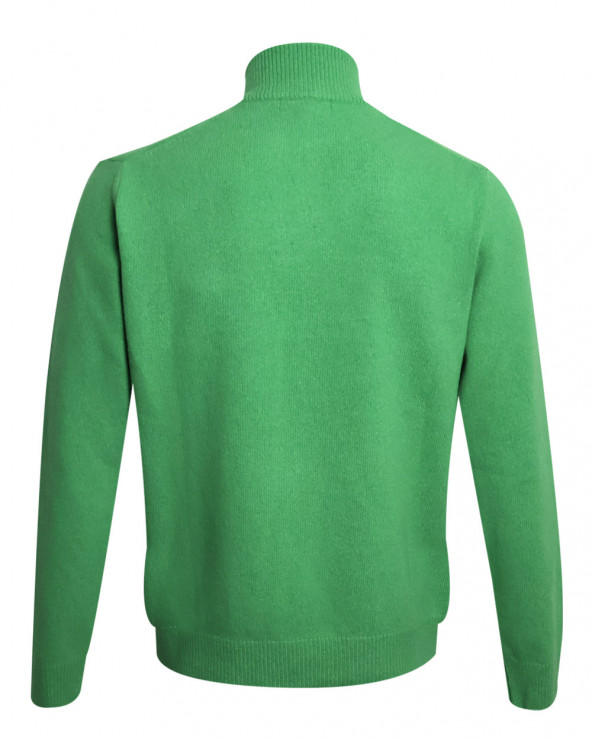 dos du Pull col zippé vert pomme pour homme Buenos Aires Otago