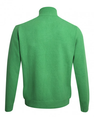 dos du Pull col zippé vert pomme pour homme Buenos Aires Otago