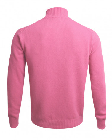 dos du Pull col zippé rose Buenos Aires Otago pour homme