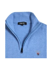 25 BUENOS AIRES PULL COL ZIP OTAGO BLEU CIEL 25 BUENOS AIRES PULL COL ZIP OTAGO BLEU CIEL