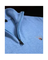 25 BUENOS AIRES PULL COL ZIP OTAGO BLEU CIEL 25 BUENOS AIRES PULL COL ZIP OTAGO BLEU CIEL