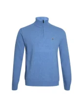 25 BUENOS AIRES PULL COL ZIP OTAGO BLEU CIEL 25 BUENOS AIRES PULL COL ZIP OTAGO BLEU CIEL