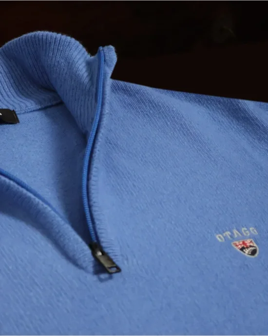 25 BUENOS AIRES PULL COL ZIP OTAGO BLEU AZUR