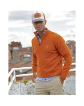 25 BUENOS AIRES PULL COL ZIP OTAGO ORANGE 25 BUENOS AIRES PULL COL ZIP OTAGO ORANGE