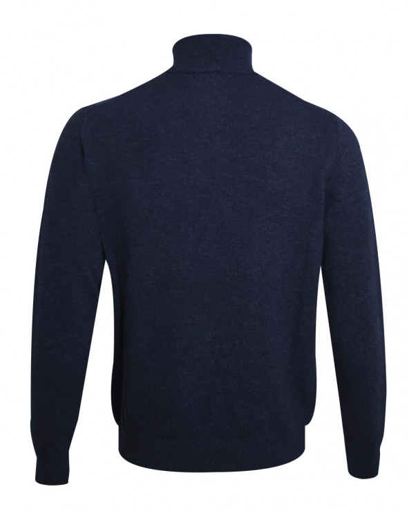 dos du Pull Buenos Aires col zippé Otago bleu marine pour homme