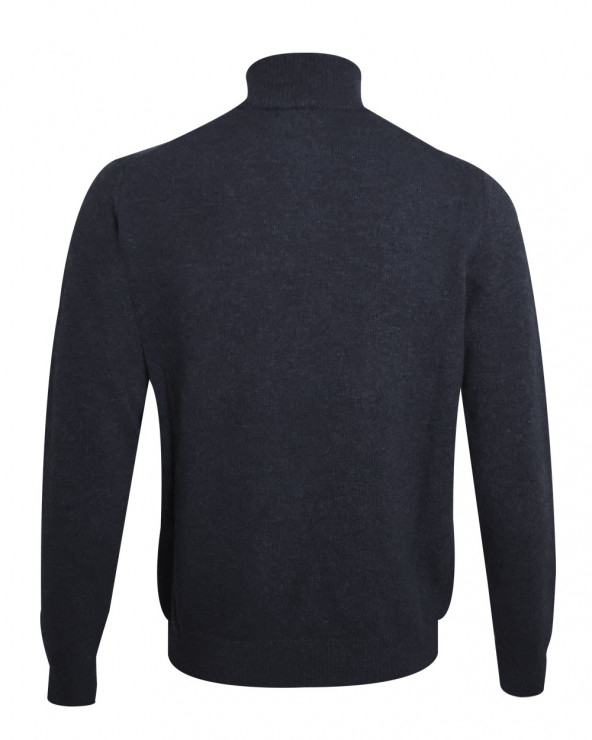 dos du Pull col zippé Buenos Aires Otago gris anthracite pour homme