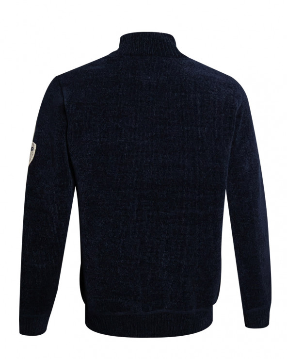 dos du Sweat zippé bleu marine pour homme SMOOV Otago rugby