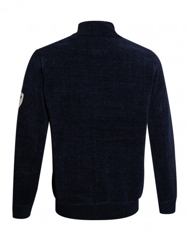 dos du Sweat zippé bleu marine pour homme SMOOV Otago rugby