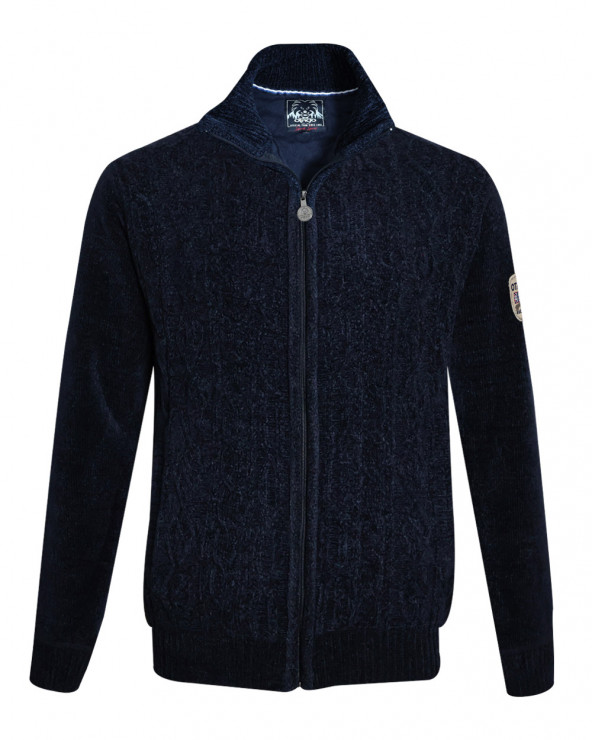 face du Sweat zippé bleu marine pour homme SMOOV Otago rugby