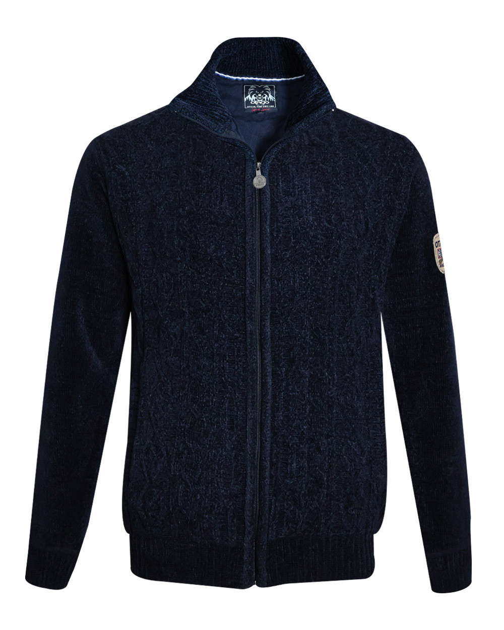 face du Sweat zippé bleu marine pour homme SMOOV Otago rugby