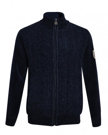 face col fermé du Sweat zippé bleu marine pour homme SMOOV Otago rugby