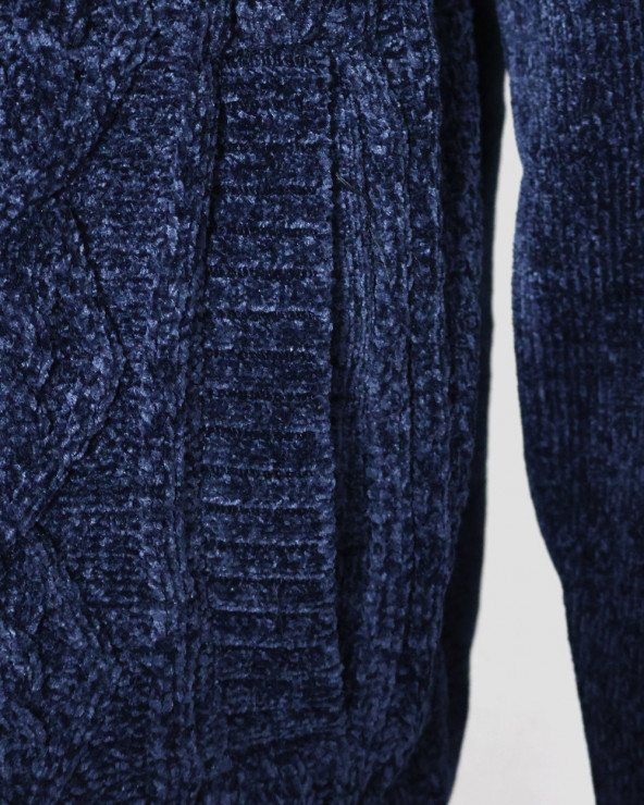poche latérale du Sweat zippé bleu marine pour homme SMOOV Otago rugby