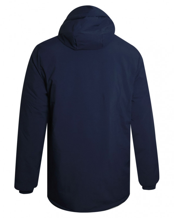 dos de la Doudoune longue bleu marine déperlante pour homme Lamyan Otago rugby avec capuche